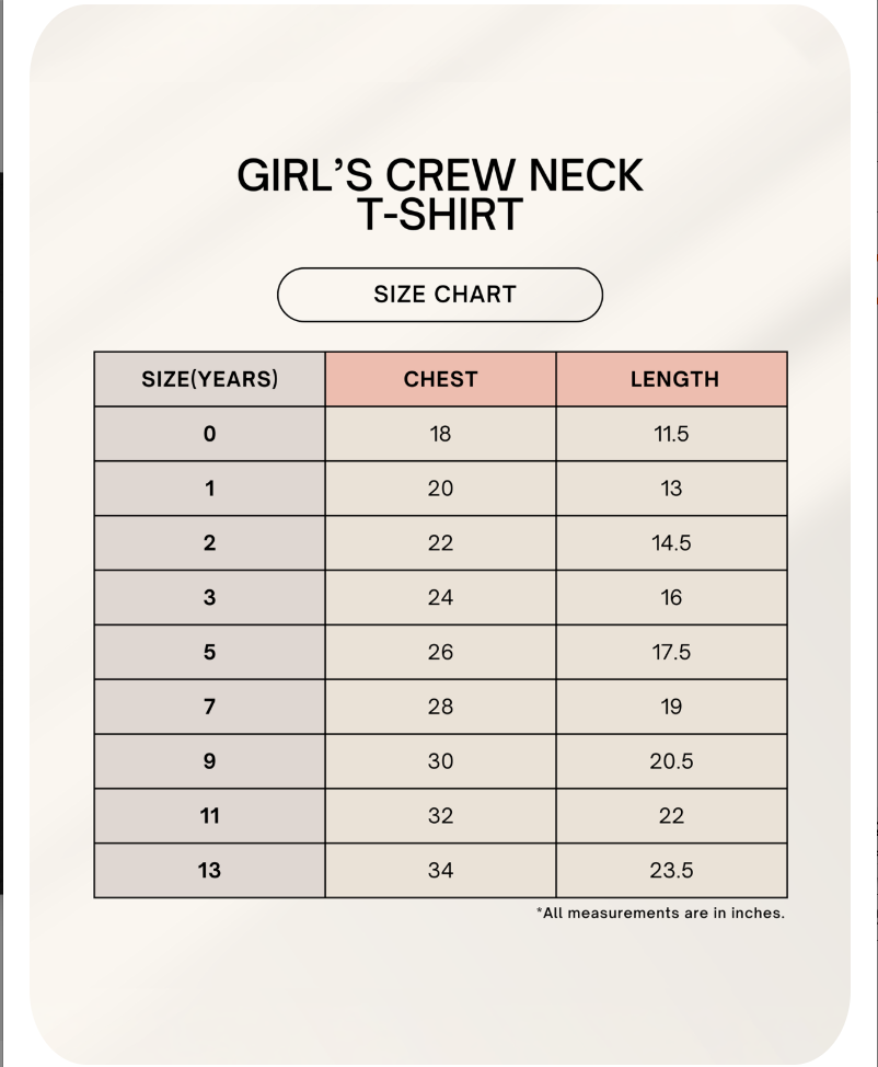 Girl Classic Crew T-Shirt | Custom Print