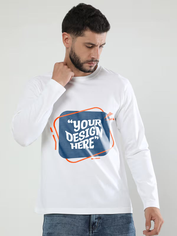 Men's Full Sleeve T-Shirt | Custom Print