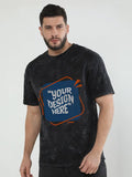 Unisex Acid Wash Oversized Tee | Custom Print