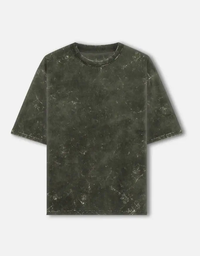 Unisex Acid Wash Oversized Tee | Custom Print - AURA STUDIOS