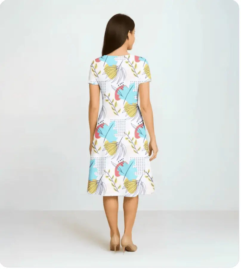 Women's AOP A-Line Dress | All Over Print Custom - AURA STUDIOS