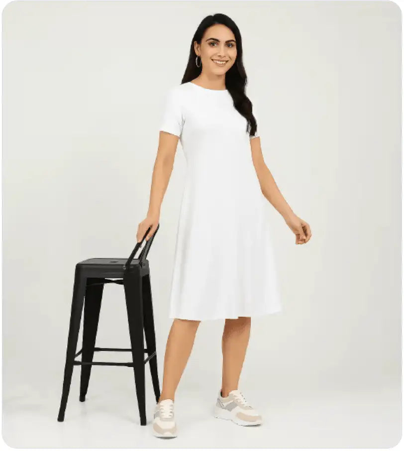 Women's AOP A-Line Dress | All Over Print Custom - AURA STUDIOS