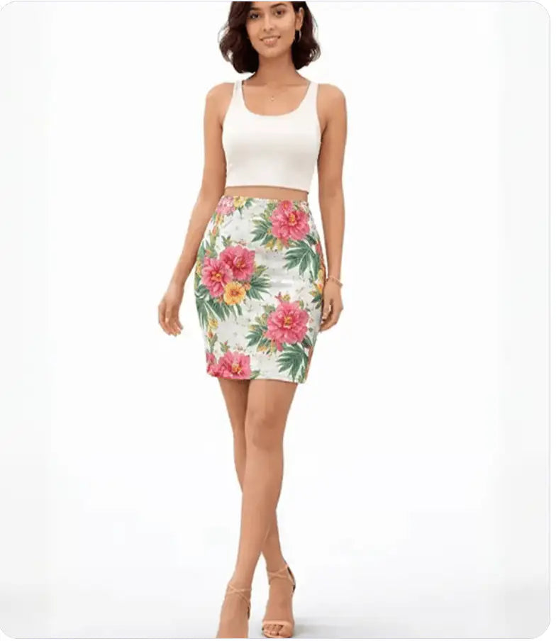Women's AOP Mini Skirt | All Over Print Custom - AURA STUDIOS