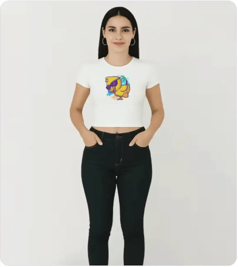 Women's Baby Tee | Custom Print - AURA STUDIOS