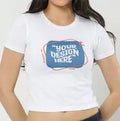 Women's Baby Tee | Custom Print - AURA STUDIOS