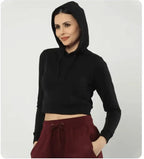 Women's Cropped Hoodie | Custom Print - AURA STUDIOS