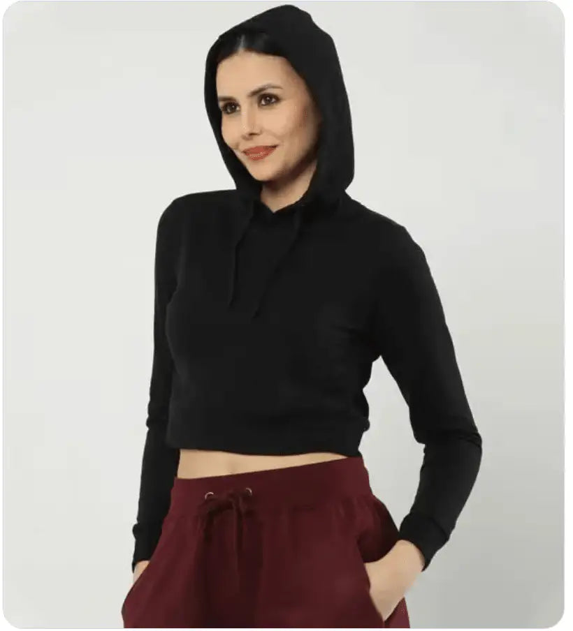 Women's Cropped Hoodie | Custom Print - AURA STUDIOS