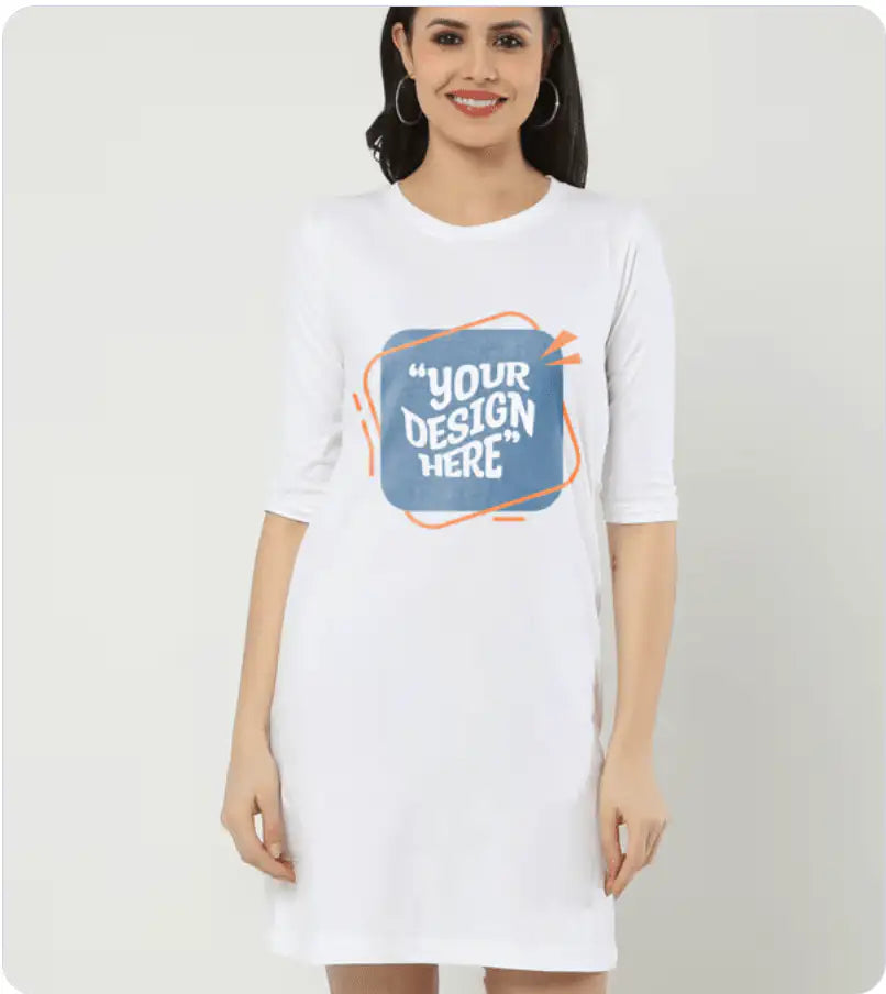 Women's T-Shirt Dress | Custom Print - AURA STUDIOS